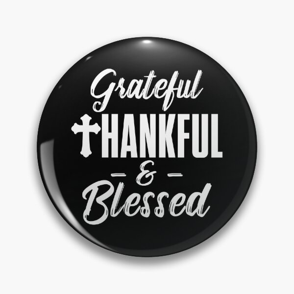 Item preview, Grateful Thankful Blessed Christian Thanksgiving Cross Tee designed and sold by shoutoutshirtco.