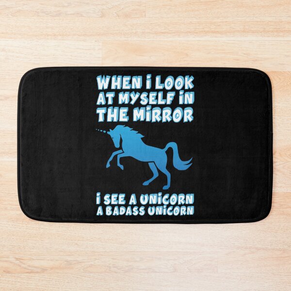 Item preview, I See a Badass Unicorn - Cool Unicorn products - Funny Bad Ass print designed and sold by shoutoutshirtco.