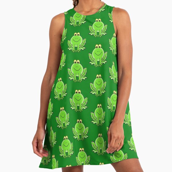 green and blue tie dye dress Sea Green Black Rayon Tie Dye A-Line Midi Dress (W1257) main image 1