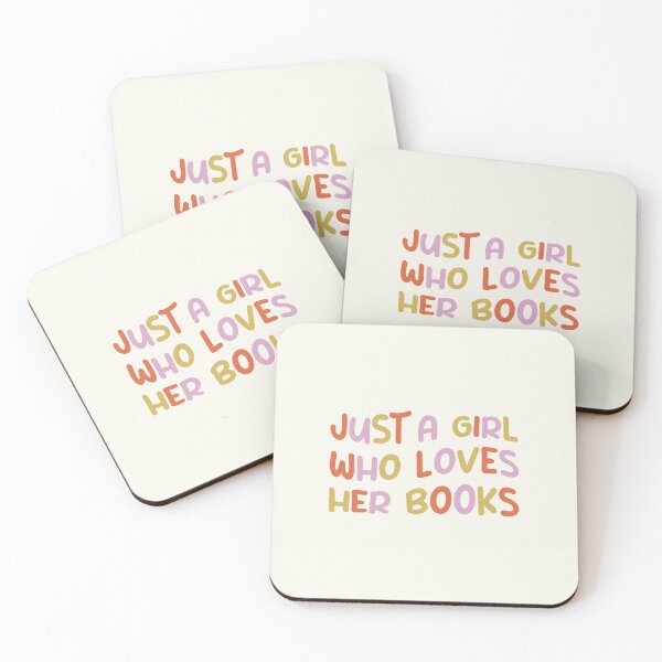 Item preview, Just a Girl Who Loves Her Books, Bibliophile Saying designed and sold by Artestygraphic.