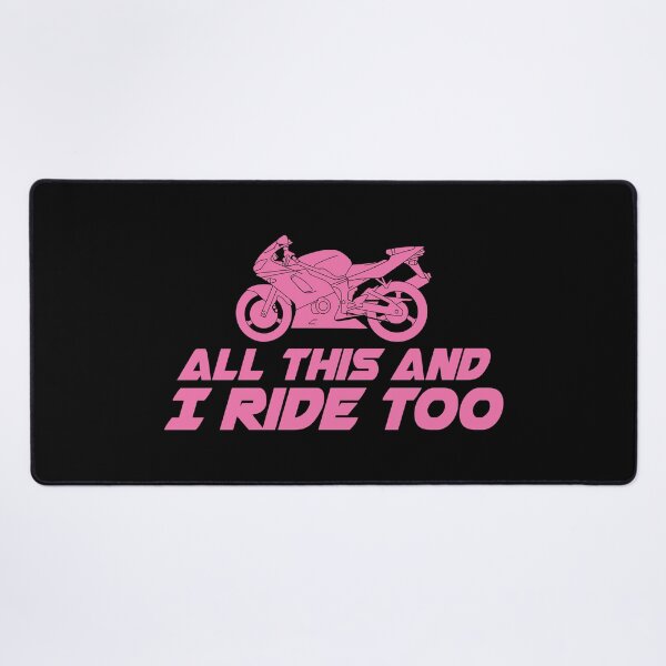 Item preview, All This and I Ride Too Sport Motorcycle T Shirt designed and sold by shoutoutshirtco.