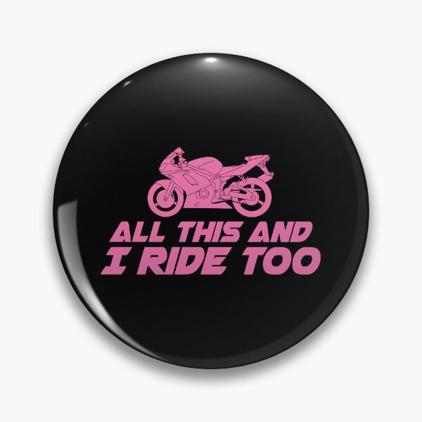 Item preview, All This and I Ride Too Sport Motorcycle T Shirt designed and sold by shoutoutshirtco.