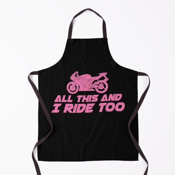 Item preview, All This and I Ride Too Sport Motorcycle T Shirt designed and sold by shoutoutshirtco.