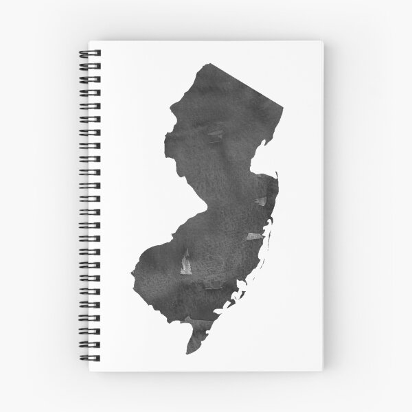 Item preview, Industrial Style Map Print, New Jersey Map Print,Modern, Loft, Cafe,Modern Map Art, Minimalist, Black White designed and sold by Nathan Moore.