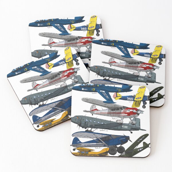 Item preview, DC-3 Stearman Maule Piper Cub Carbon Cub Cessna 195 Fouga Magister designed and sold by Michael Garber.