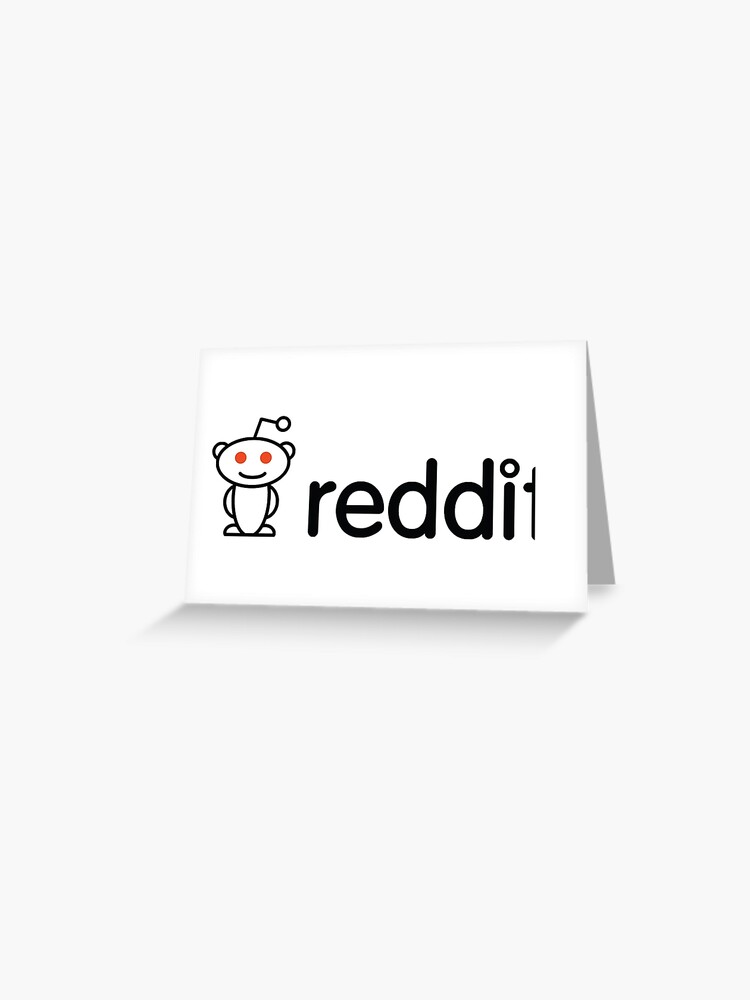 Reddit Logo Greeting Card By Waterymoki Redbubble