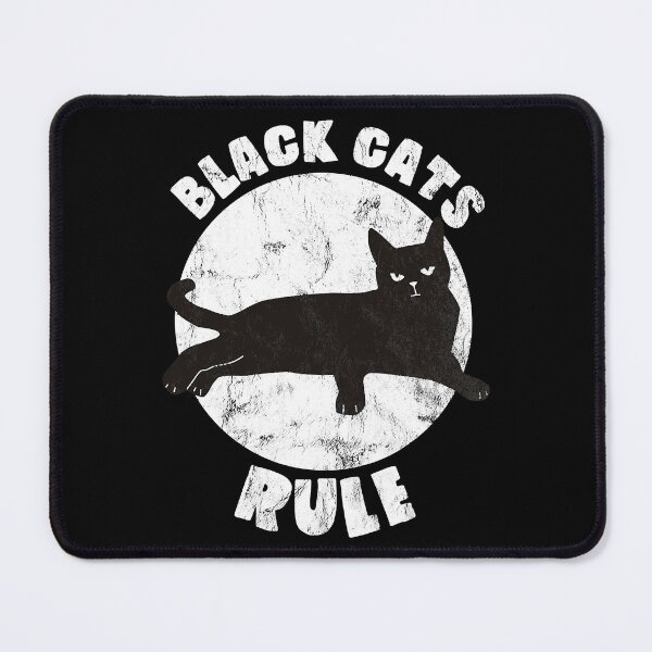 Item preview, Black Cats Rule Funny Cat designed and sold by abbottdominic.
