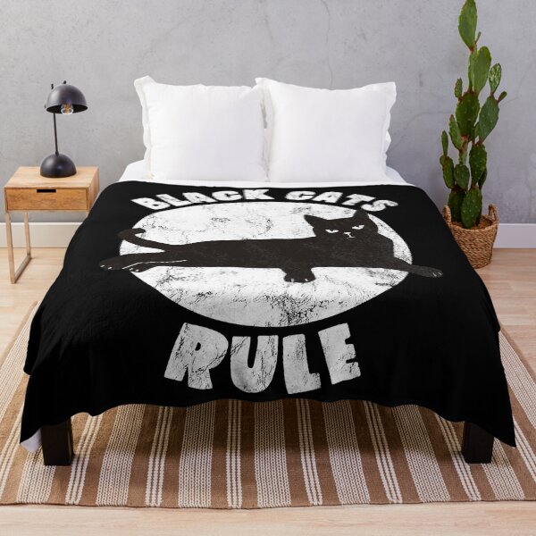 Item preview, Black Cats Rule Funny Cat designed and sold by abbottdominic.