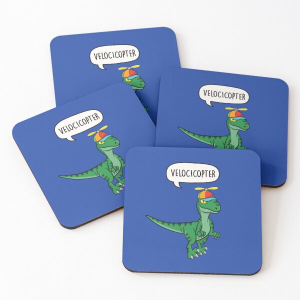 Item preview, Velocicopter - Dinosaur Velociraptor Helicopter Pun gift designed and sold by LEFDDesigns.