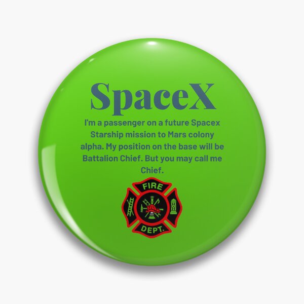 Item preview, SpaceX Battalion Chief. designed and sold by wildwesdesigns.