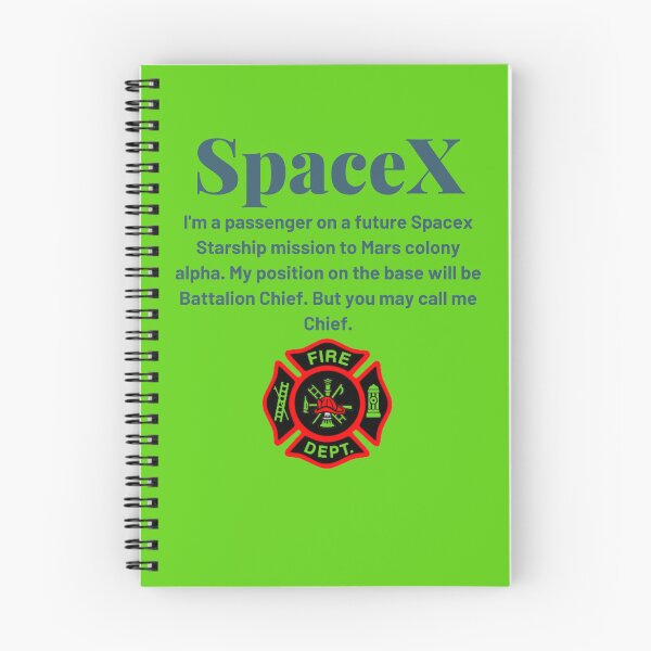 Item preview, SpaceX Battalion Chief. designed and sold by wildwesdesigns.