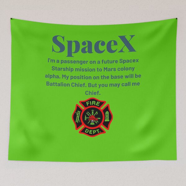 Item preview, SpaceX Battalion Chief. designed and sold by wildwesdesigns.