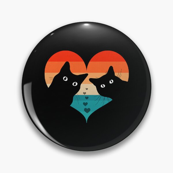 Item preview, Cat Couple Retro Funny Black Cat Valentine Day designed and sold by abbottdominic.