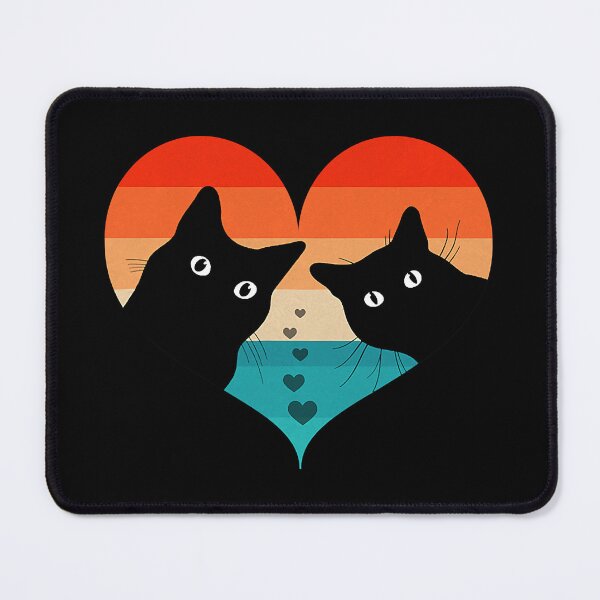 Item preview, Cat Couple Retro Funny Black Cat Valentine Day designed and sold by abbottdominic.
