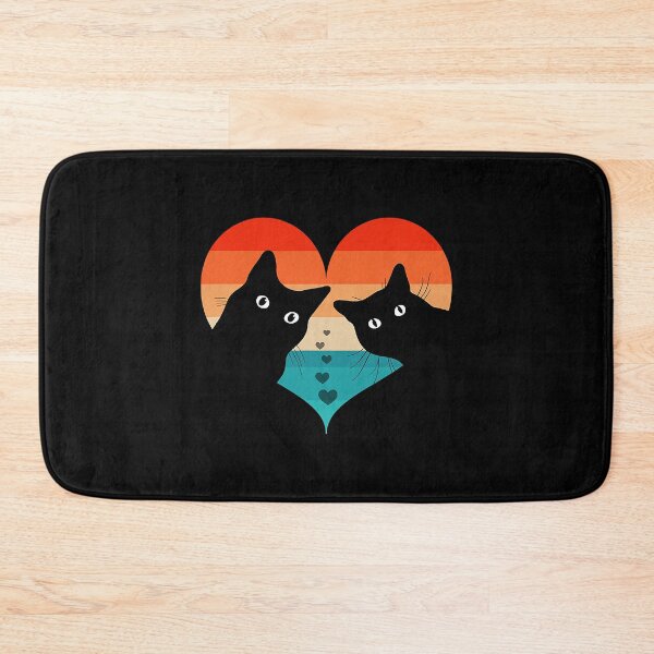 Item preview, Cat Couple Retro Funny Black Cat Valentine Day designed and sold by abbottdominic.