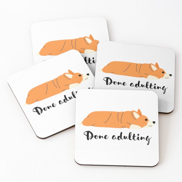 Item preview, Done adulting corgi designed and sold by Archetypealist.