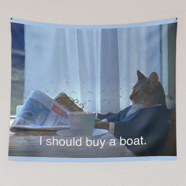 Item preview, I Should Buy a Boat Cat designed and sold by Meme Economy.