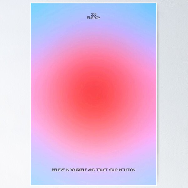 aesthetic aura - believe in yourself and trust your intuition Poster