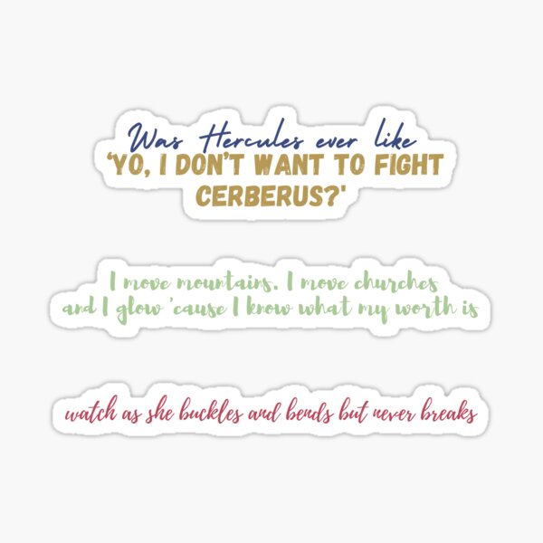Item preview, Surface Pressure Lyrics (Color Multi-pack) designed and sold by baldbird.