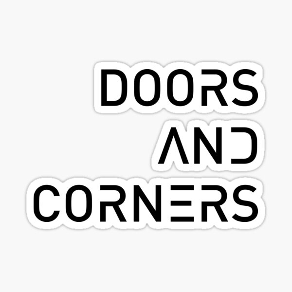 Aperçu de l'œuvre Citation sur les portes et les coins minimalistes créée et vendue par ecdato.