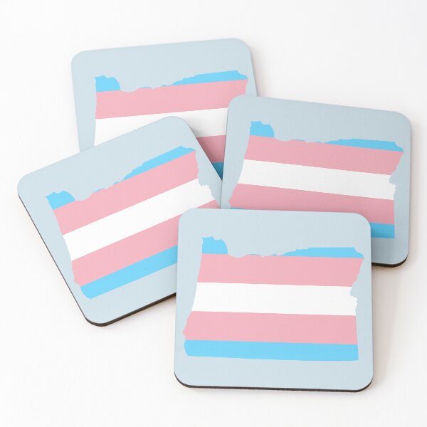 Artikelvorschau, Trans-Flagge Oregon entworfen und verkauft von beerhamster.