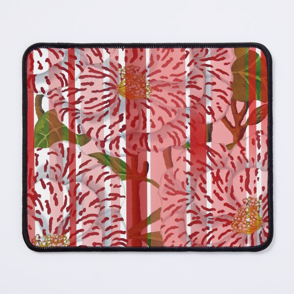 Item preview, Camellia Flower Psychedelic Red Striped Chameleon, art by Miguel Matos Official designed and sold by MiguelMatosArt.