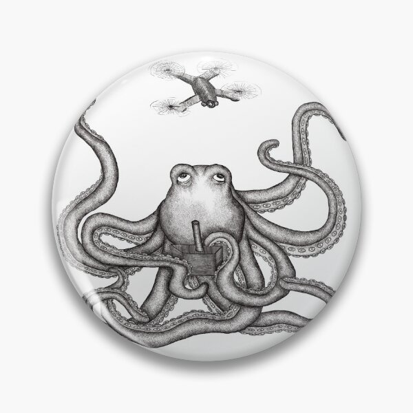 Item preview, Drone Octopus designed and sold by aliciakeyser.