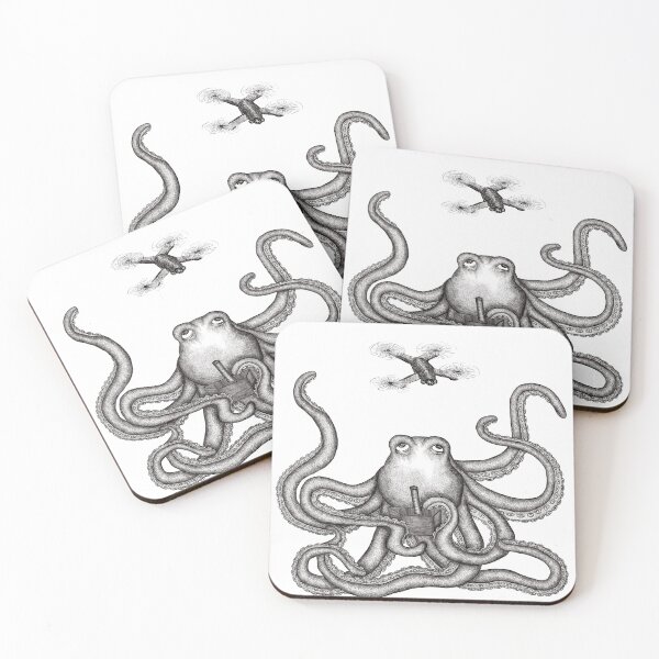 Item preview, Drone Octopus designed and sold by aliciakeyser.