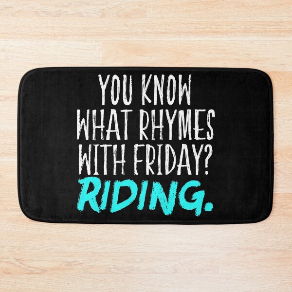 Item preview, Know what Rhymes with Friday Riding Motocross T Shirt designed and sold by shoutoutshirtco.