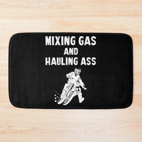 Item preview, Mixing Gas and Hauling Ass Funny Motocross Dirt Bike Offroad designed and sold by shoutoutshirtco.