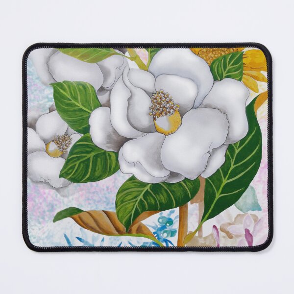 Item preview, Romantic Camellia Flower with Sunflower, art by Miguel Matos Official designed and sold by MiguelMatosArt.