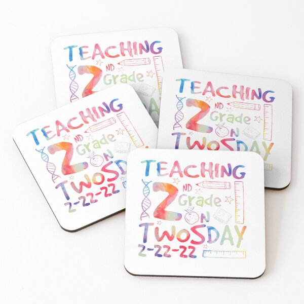 Item preview, Full Color Teaching 2nd Grade on Twosday Tuesday 2-22-22 T-Shirt designed and sold by BahrkeQuartz.
