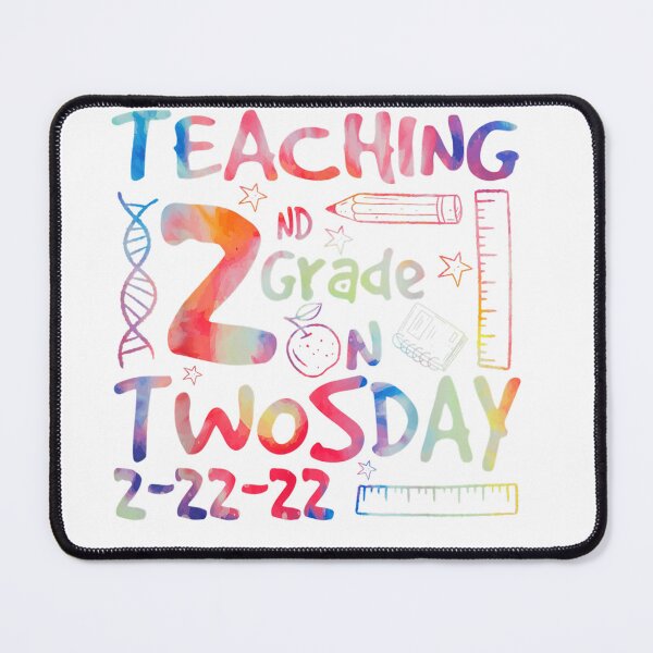 Item preview, Full Color Teaching 2nd Grade on Twosday Tuesday 2-22-22 T-Shirt designed and sold by BahrkeQuartz.