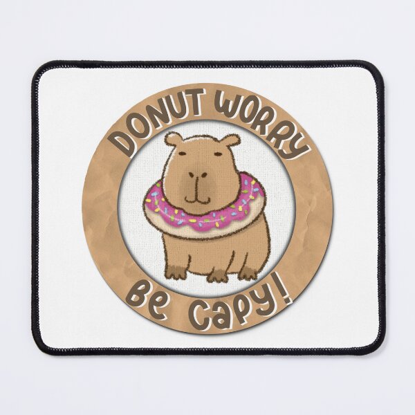 Item preview, “Donut Worry Be Capy” … Don’t worry be happy designed and sold by KapiCapybara.