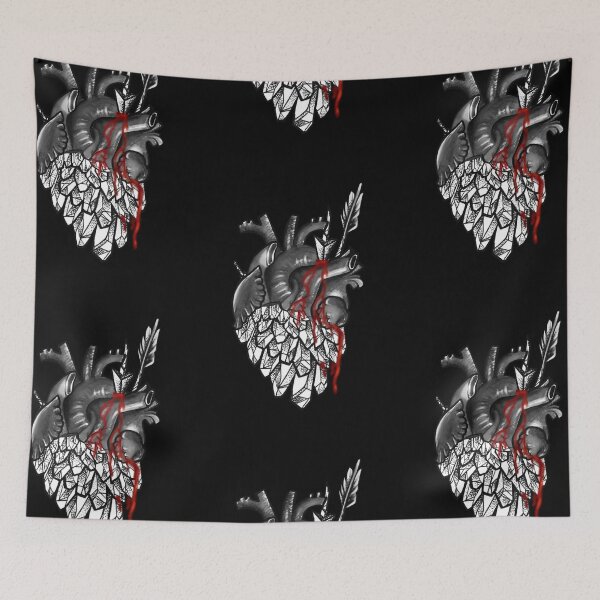 Item preview, Bleeding crystal heart designed and sold by AmazInkLaura.