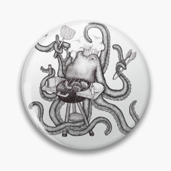Item preview, Grilling Octopus designed and sold by aliciakeyser.