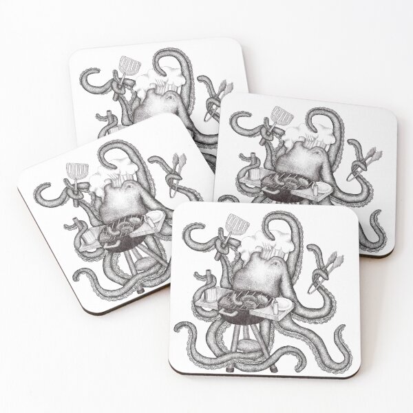 Item preview, Grilling Octopus designed and sold by aliciakeyser.