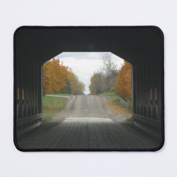 Item preview, Covered Bridge Frame Autumn Landscape designed and sold by MADowdPhotos.