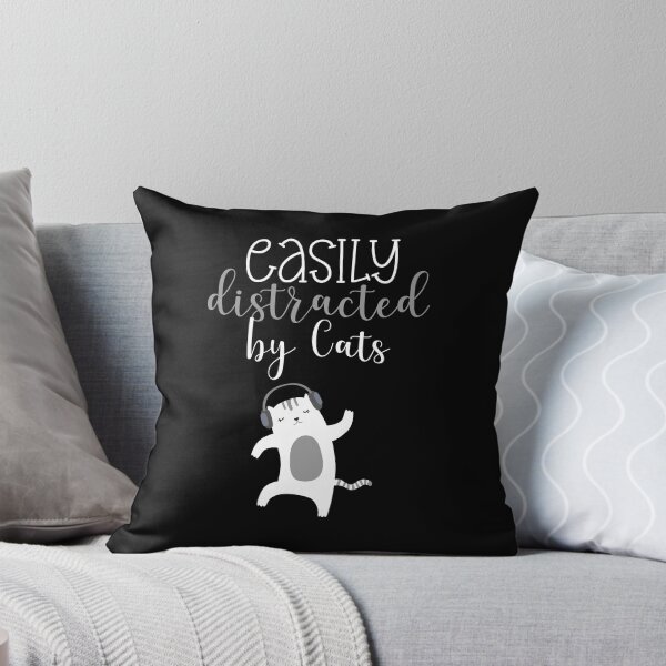 Item preview, Easily Distracted by Cats designed and sold by theluckstore.