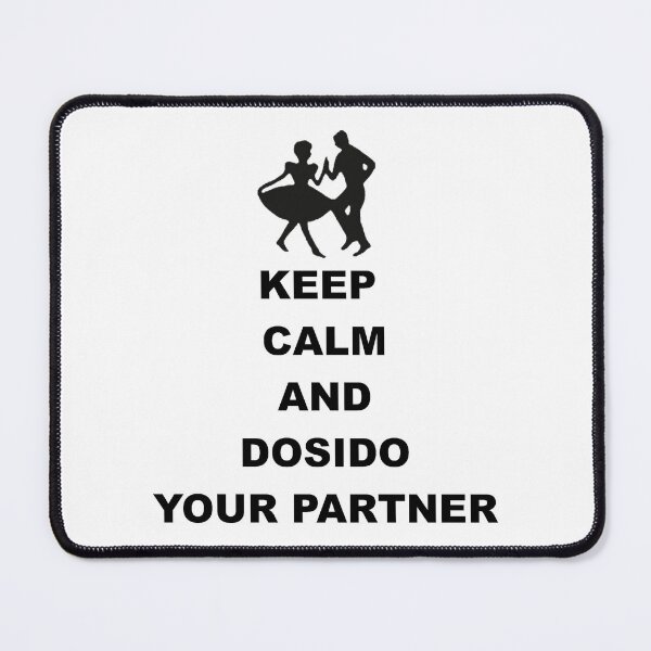 Item preview, Keep Calm Dosido BLK designed and sold by Square Dancing Gifts & Merchandise.