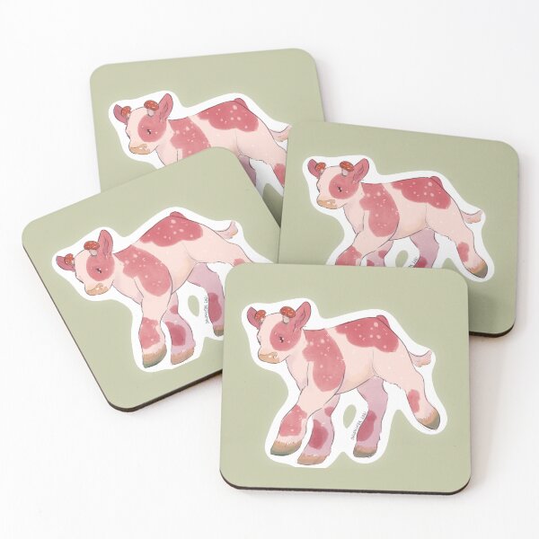 Item preview, Cute Cottage Core Mooshroom (Mushroom Cow) designed and sold by OolongFox.