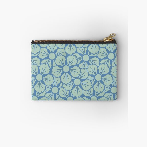 Item preview, Vintage Hawaiian Style Blue Floral Pattern designed and sold by linime1984.