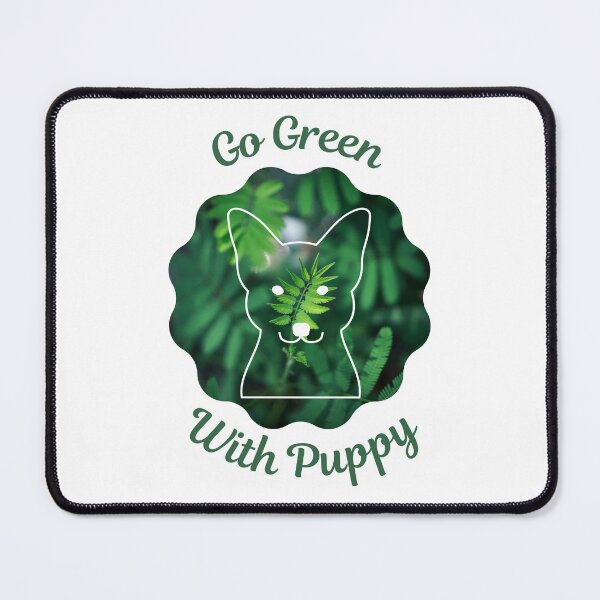 Item preview, Go Green With Puppy designed and sold by kucingmaikan.