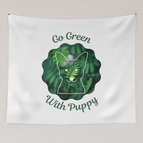Item preview, Go Green With Puppy designed and sold by kucingmaikan.