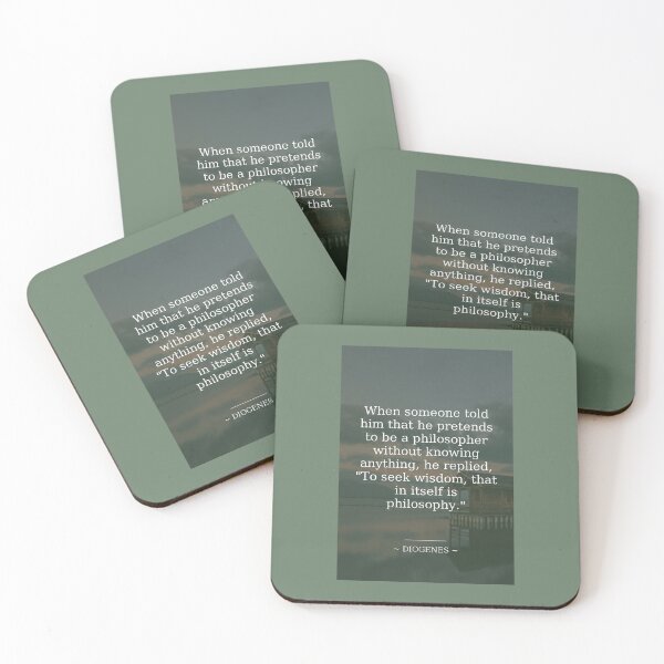 Item preview, Diogenes Wisdom Quote designed and sold by grphilosopher.
