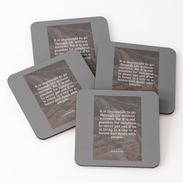 Item preview, Socrates Sorrow Quote designed and sold by grphilosopher.
