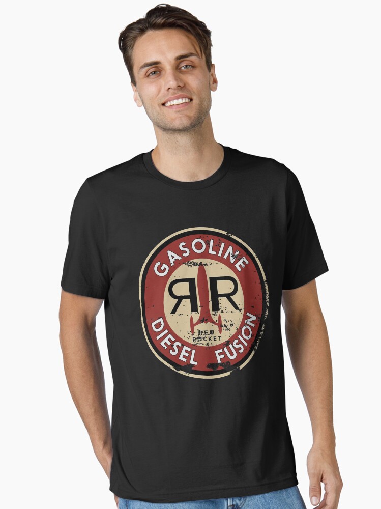 Thumbnail 1 of 7, Essential T-Shirt, Red rocket Worn logo - fallout  Essential T-Shirt.png designed and sold by Joyceundel.