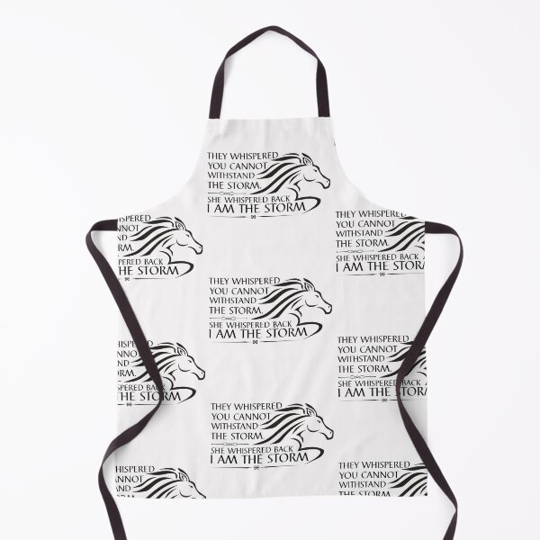 Item preview, She whispered back I am the storm, inspirational quote about life and strength, horse lover design designed and sold by Auntieck.
