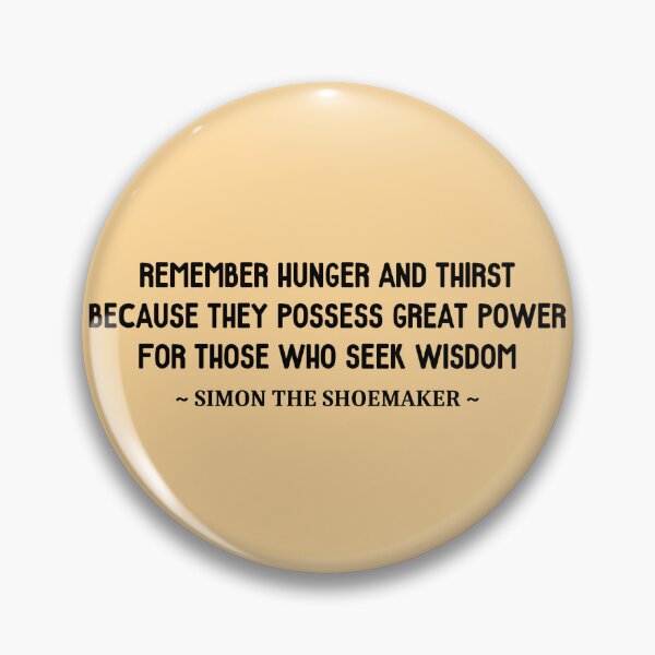 Item preview, Simon the Shoemaker Wisdom Quote designed and sold by grphilosopher.