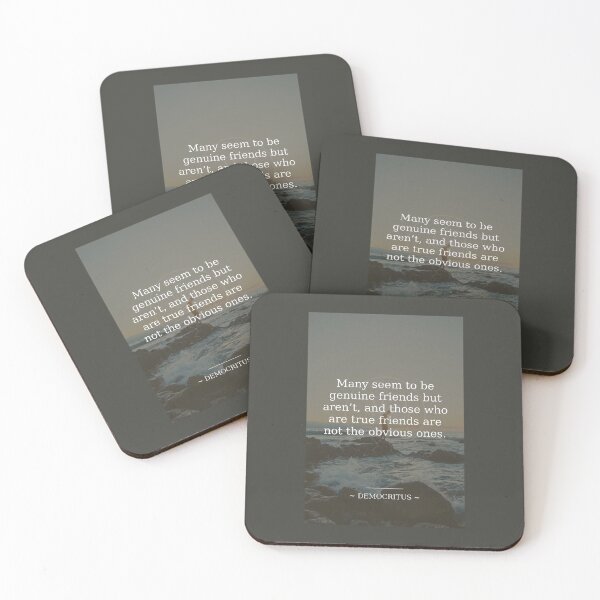 Item preview, Democritus Friendship Quote designed and sold by grphilosopher.